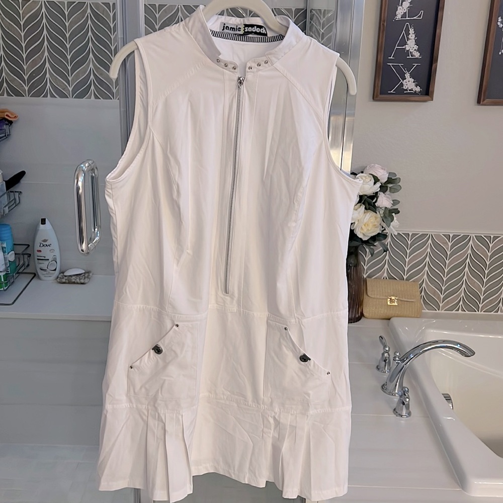 New Jamie Sadock Gold/Tennis Dress